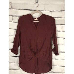 Black Swan Womens Size S Red Long Sleeve Shirt